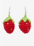 Strawberry Crochet Earrings - BoxLunch Exclusive, , alternate