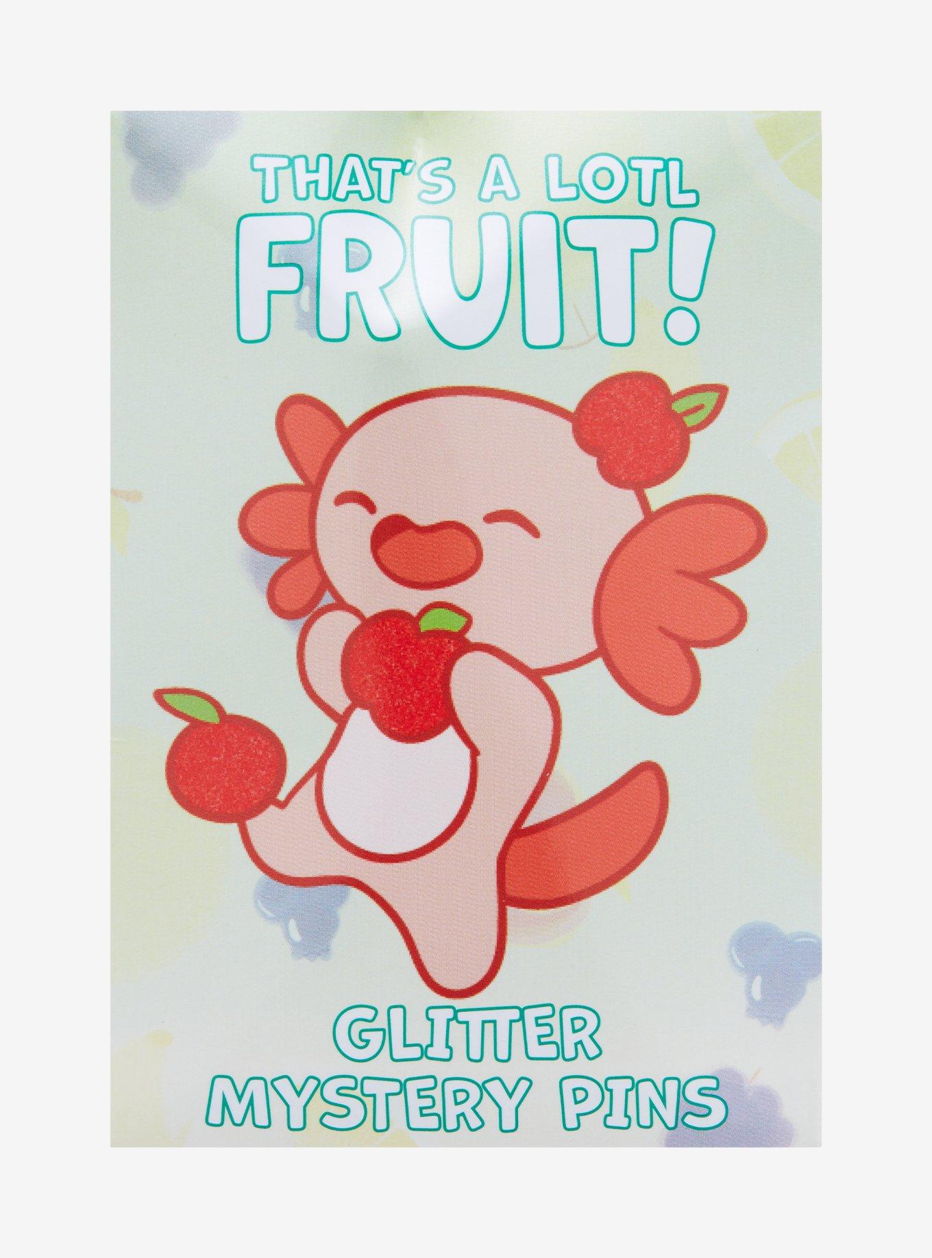 Glitter Fruit Axolotl Blind Bag Pin - BoxLunch Exclusive, , alternate