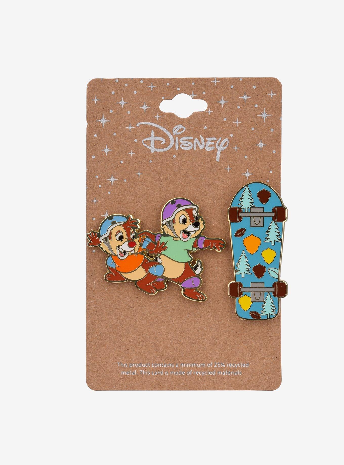 Disney Chip & Dale Skateboarding Enamel Pin Set - BoxLunch Exclusive, , alternate