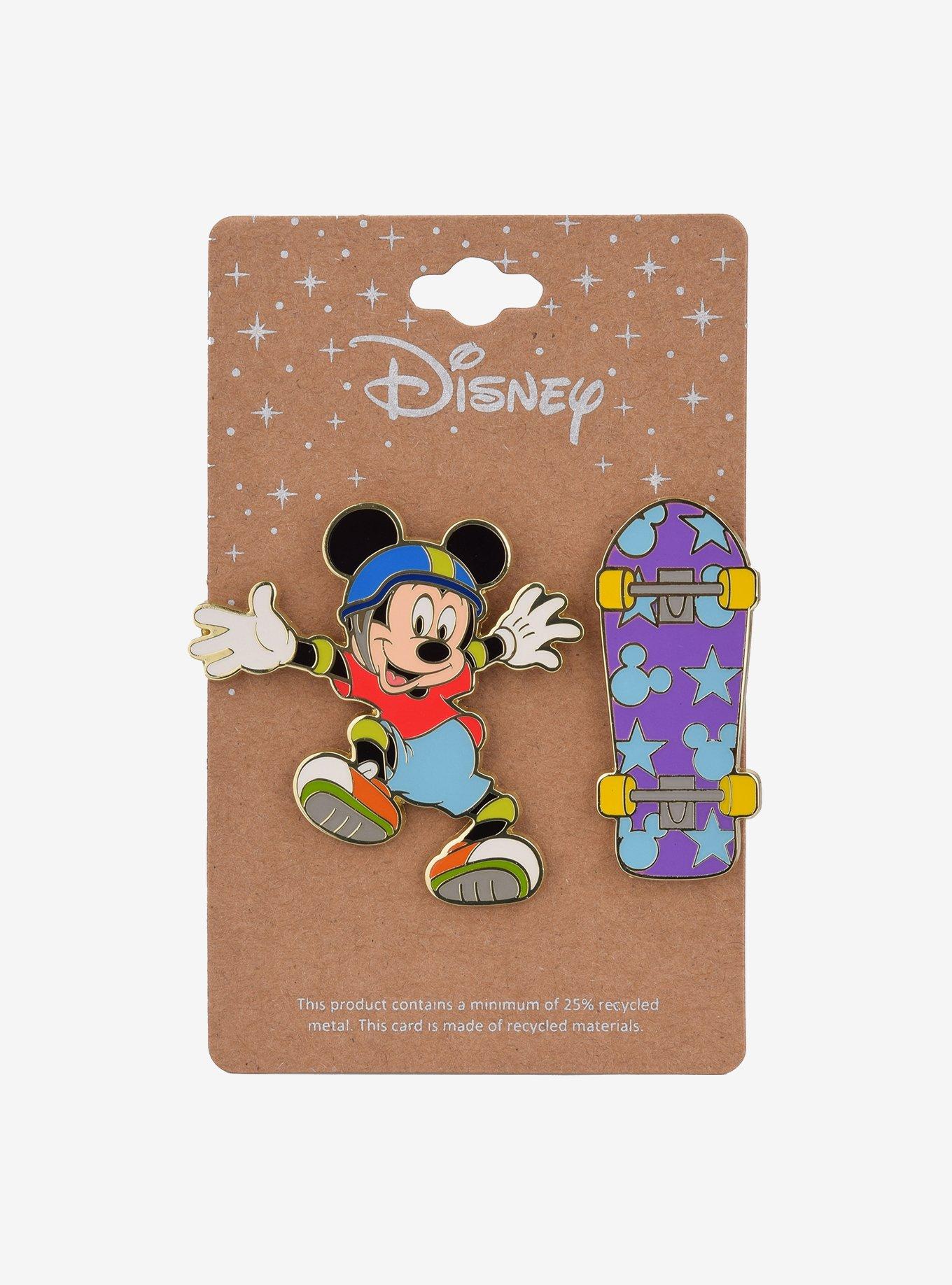 Disney Mickey Mouse Skateboarding Enamel Pin Set - BoxLunch Exclusive, , alternate