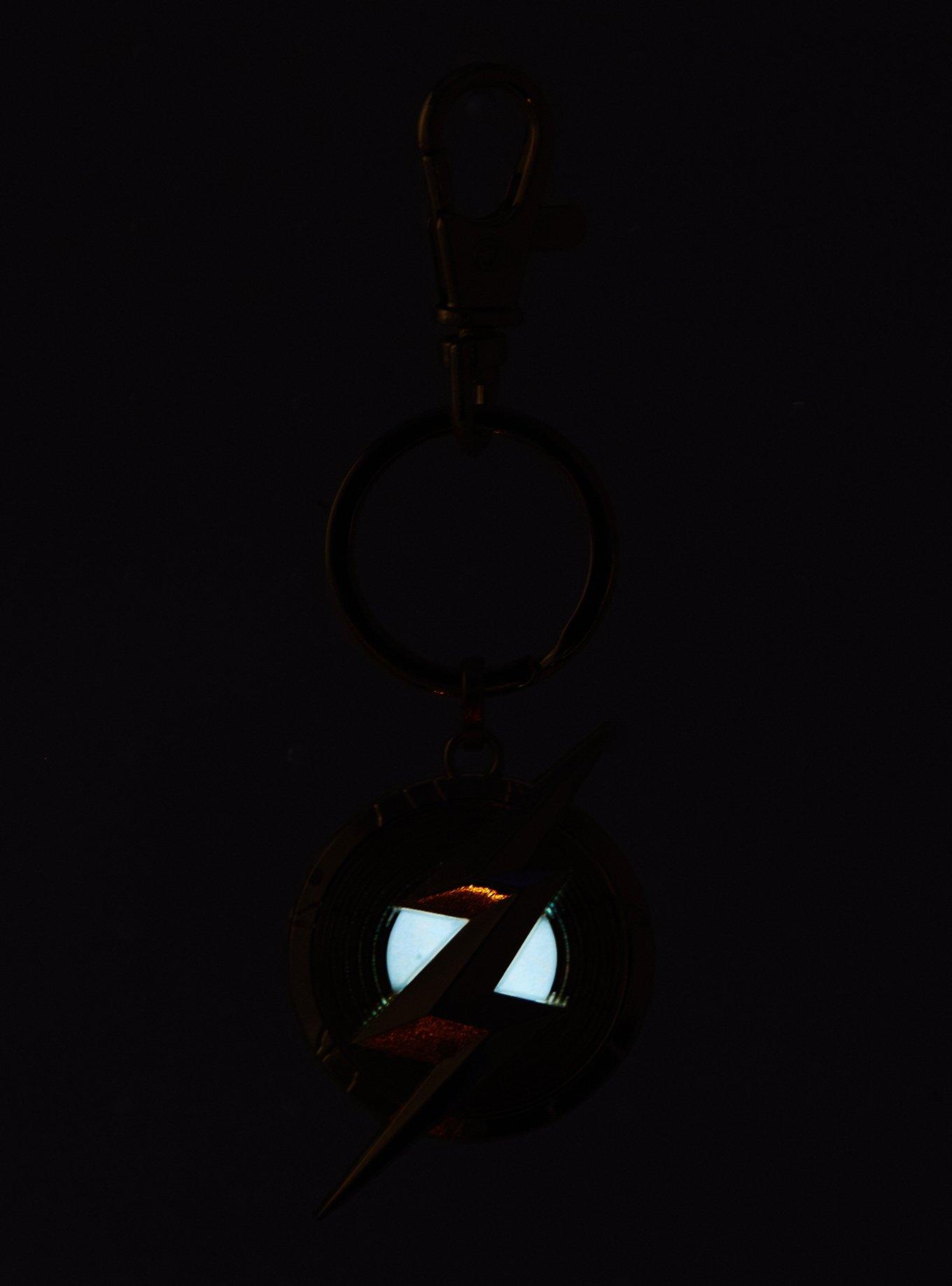 DC Comics The Flash Glow-in-The-Dark Logo Keychain, , alternate