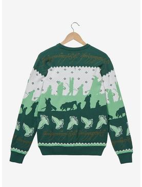 The Lord of the Rings Fellowship Silhouettes Holiday Sweater - BoxLunch Exclusive, , hi-res