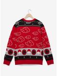 Naruto Shippuden Itachi Akatsuki Cloud Holiday Sweater - BoxLunch Exclusive, RED, alternate