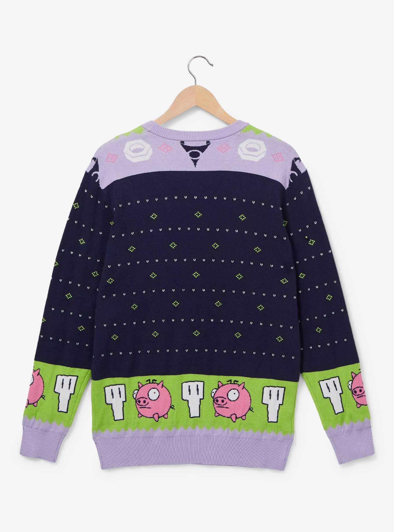 Invader Zim GIR and Zim Merry Platypus Holiday Sweater - BoxLunch Exclusive, , hi-res