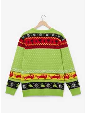 Jurassic Park Logo Patterned Holiday Sweater - BoxLunch Exclusive, , hi-res