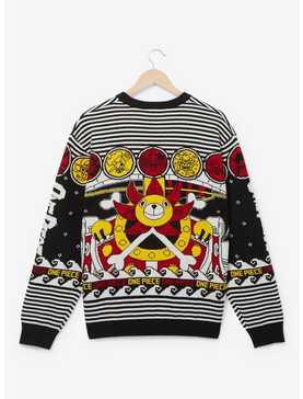 One Piece Straw Hat Crew Jolly Roger Holiday Sweater - BoxLunch Exclusive, , hi-res