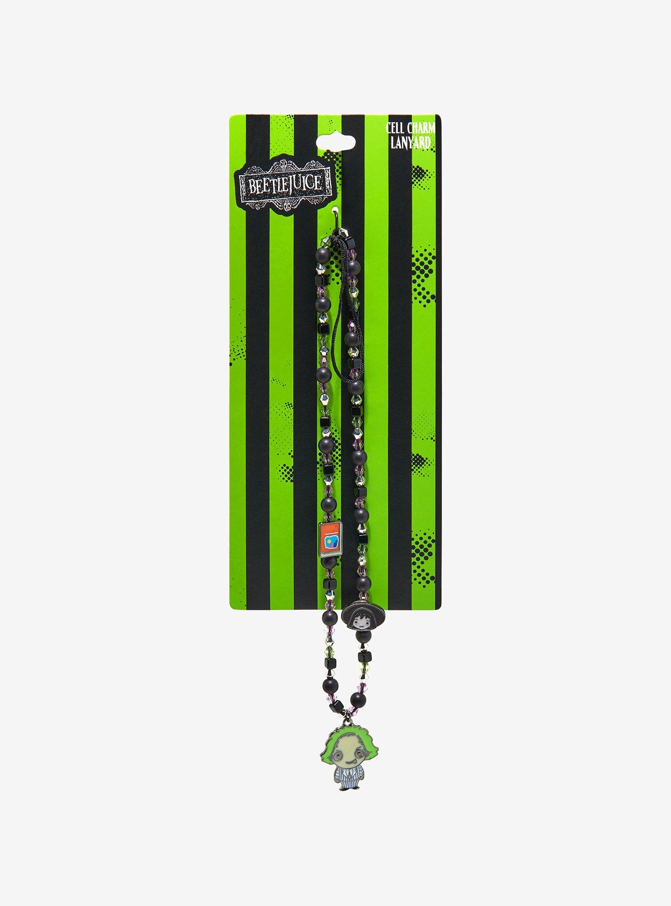 Beetlejuice Chibi Beaded Phone Charm, , alternate