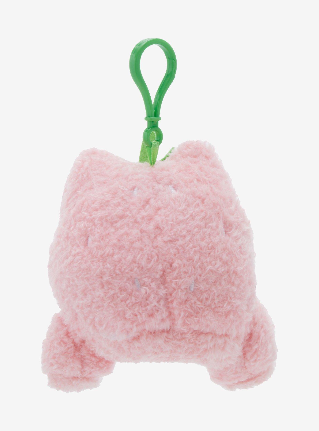 Cuddle Barn Wawa The Froggie Strawberry Plush Key Chain, , alternate