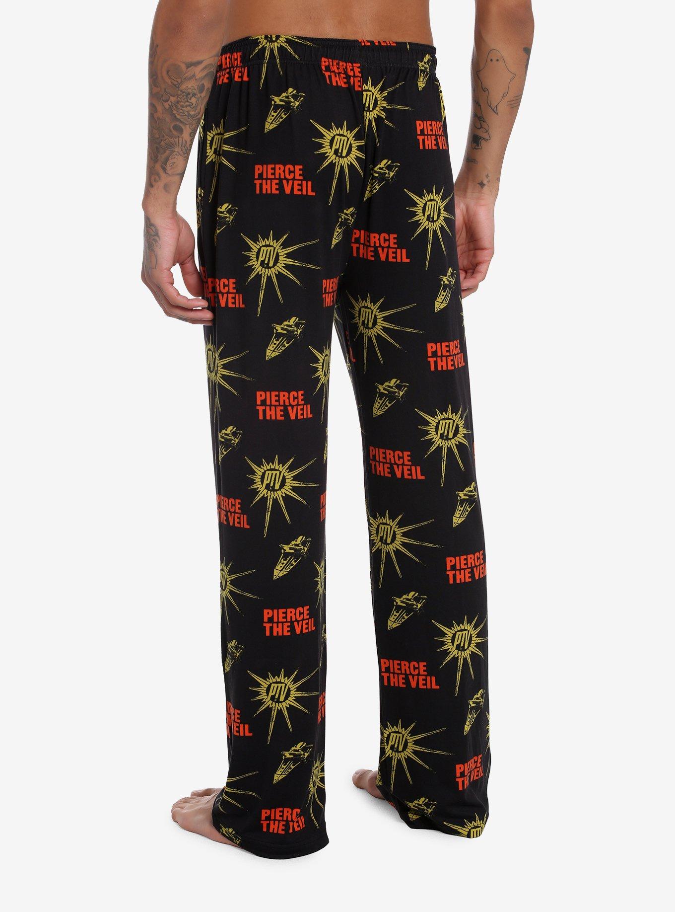 Pierce The Veil The Jaws Of Life Pajama Pants, BLACK, alternate