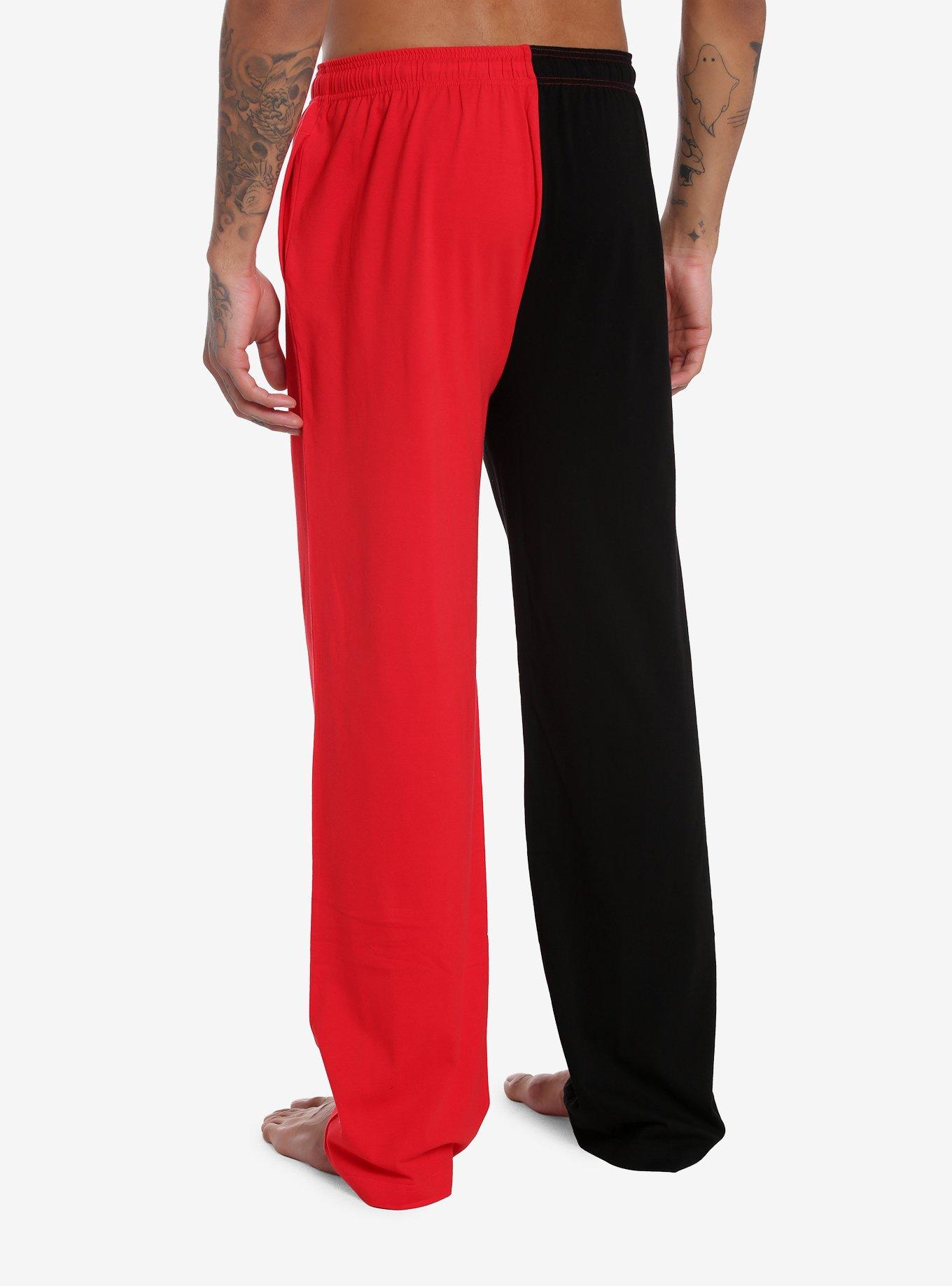 My Chemical Romance Three Cheers For Sweet Revenge Split Pajama Pants, BLACK  RED, alternate