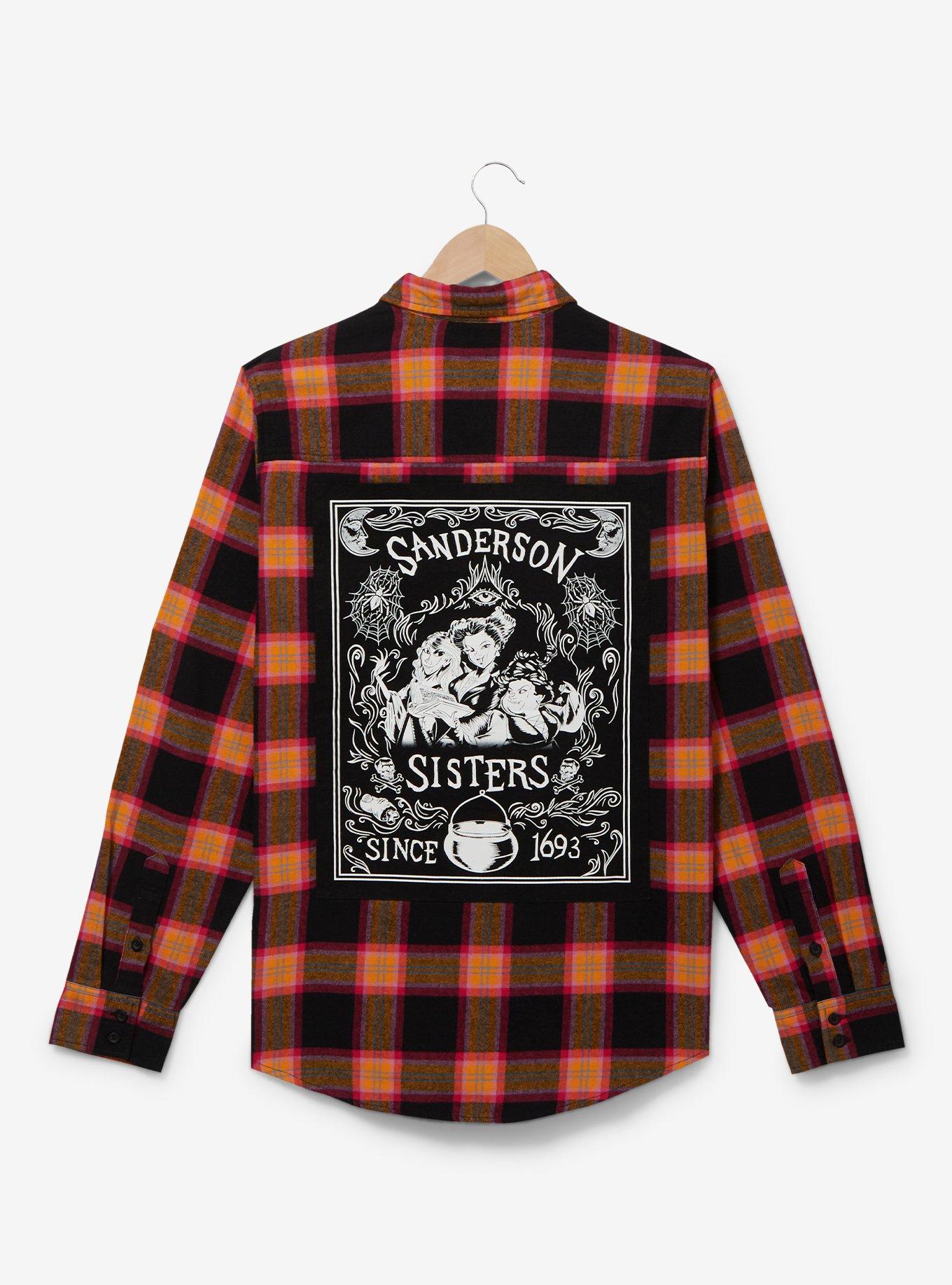 Disney Hocus Pocus The Sanderson Sisters Flannel - BoxLunch Exclusive, MULTI, alternate