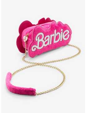 Barbie Logo Fuzzy Mini Crossbody Bag, , hi-res