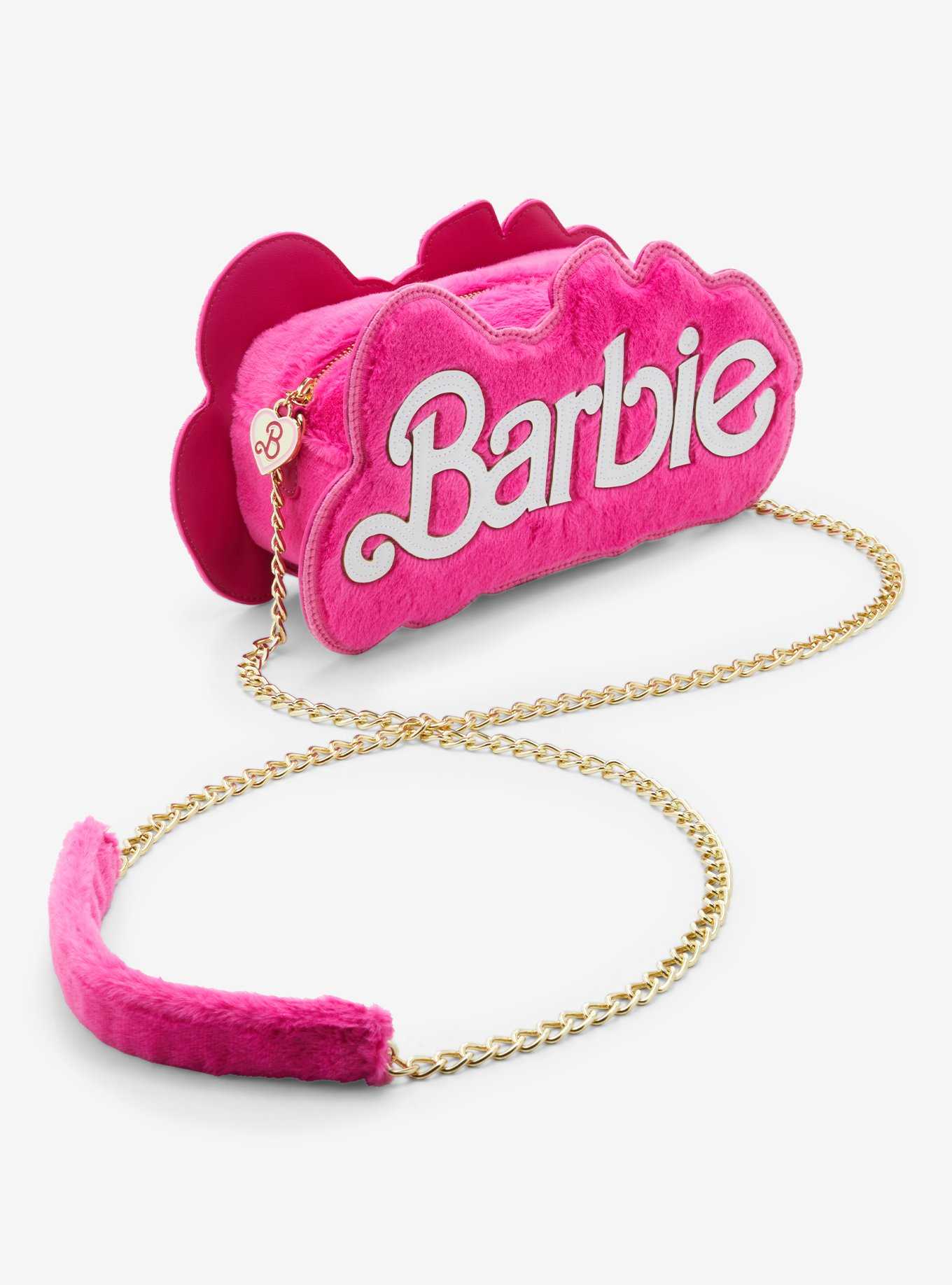 Barbie Logo Fuzzy Mini Crossbody Bag, , hi-res
