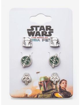 Plus Size Star Wars The Book of Boba Fett Earrings 3-Pack, , hi-res