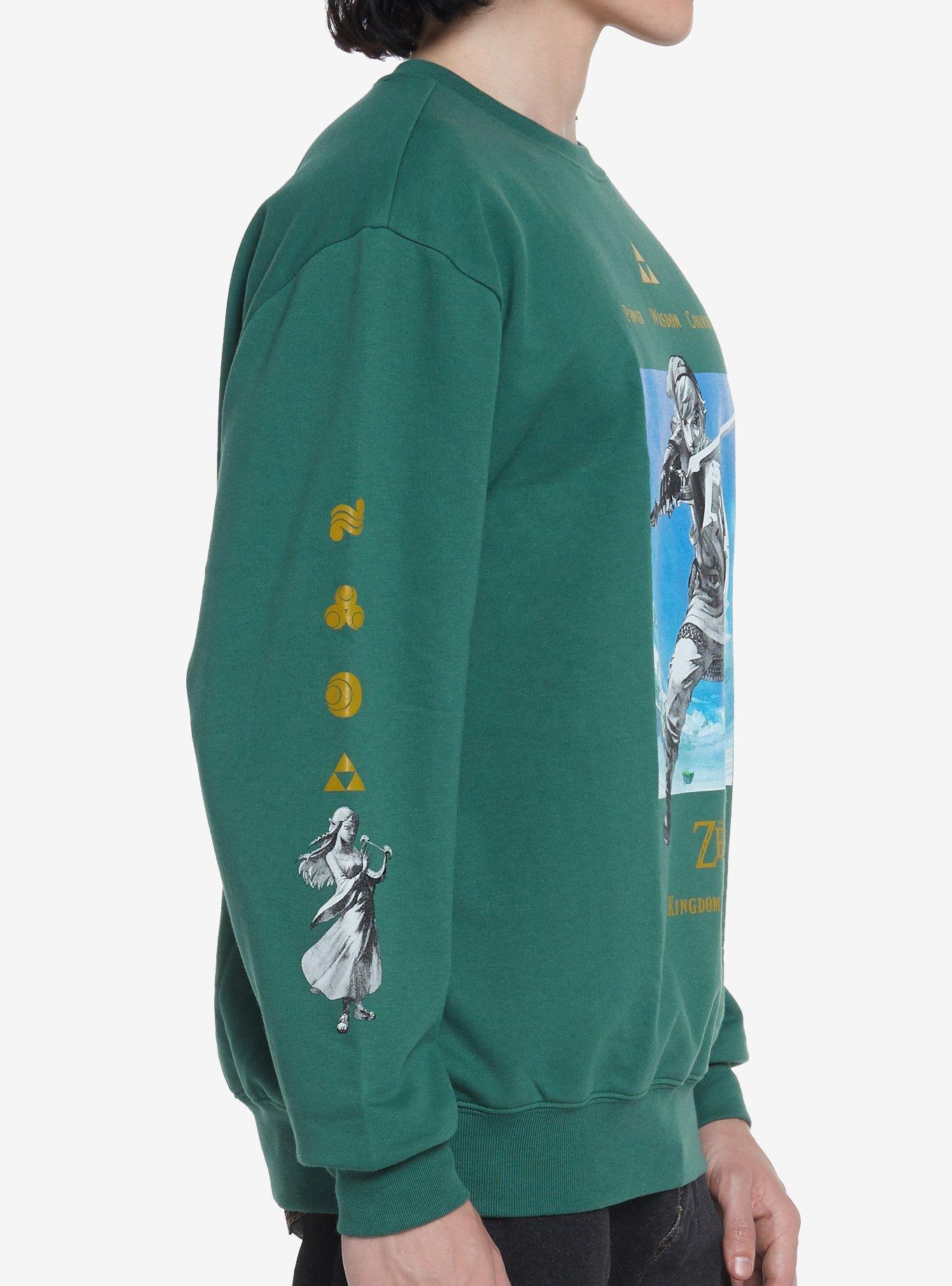 The Legend Of Zelda Link Sweatshirt, GREEN, alternate