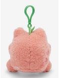 Cuddle Barn Angry Peach Frog Plush Keychain, , alternate