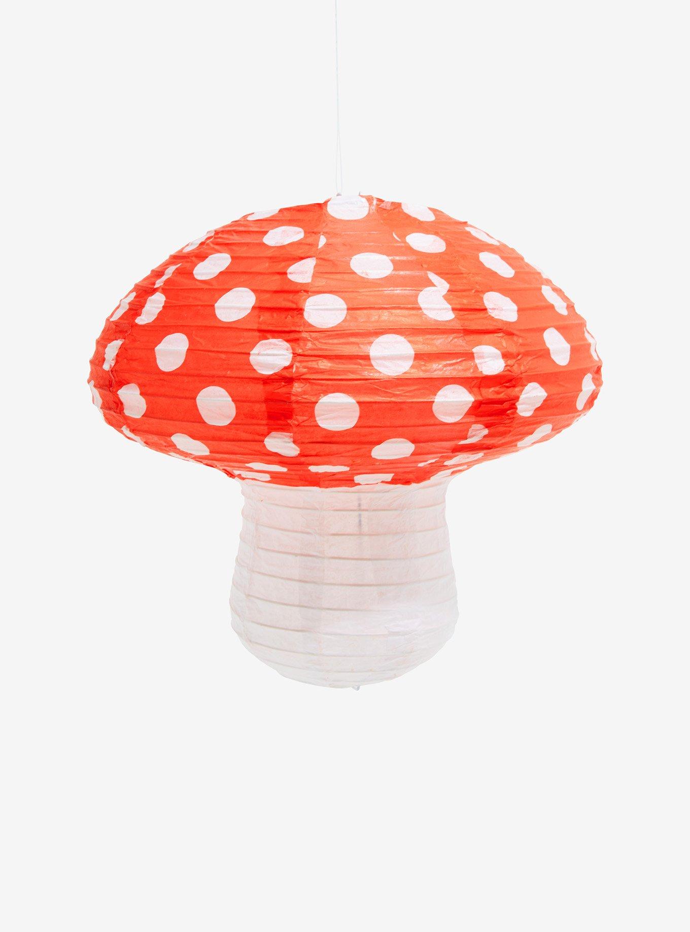 Red Mushroom Paper Lantern, , alternate