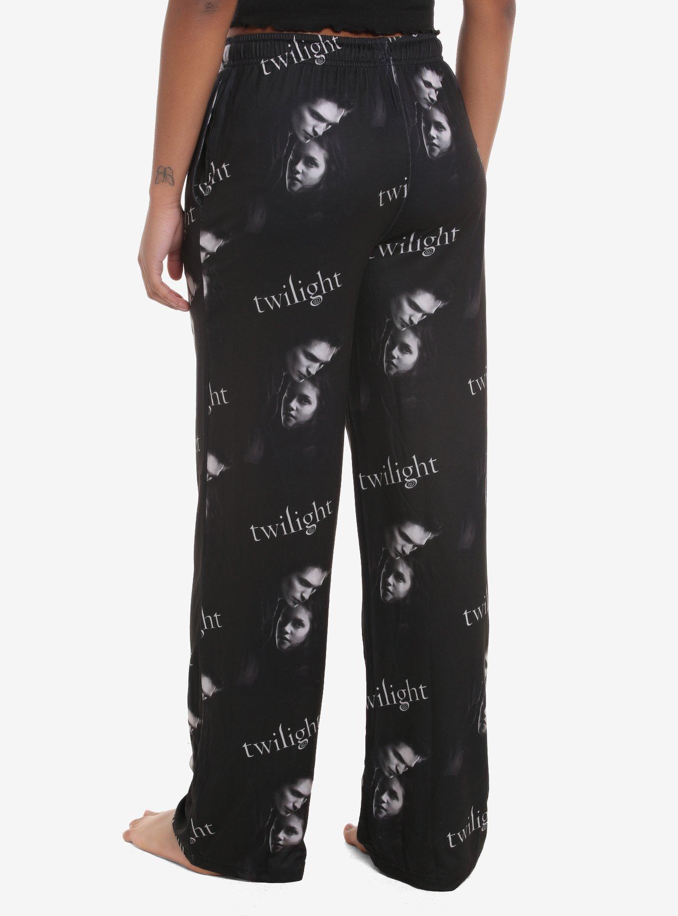 Twilight Edward & Bella Pajama Pants, BLACK, alternate