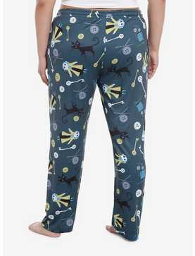 Coraline Buttons Girls Pajama Pants Plus Size, , hi-res