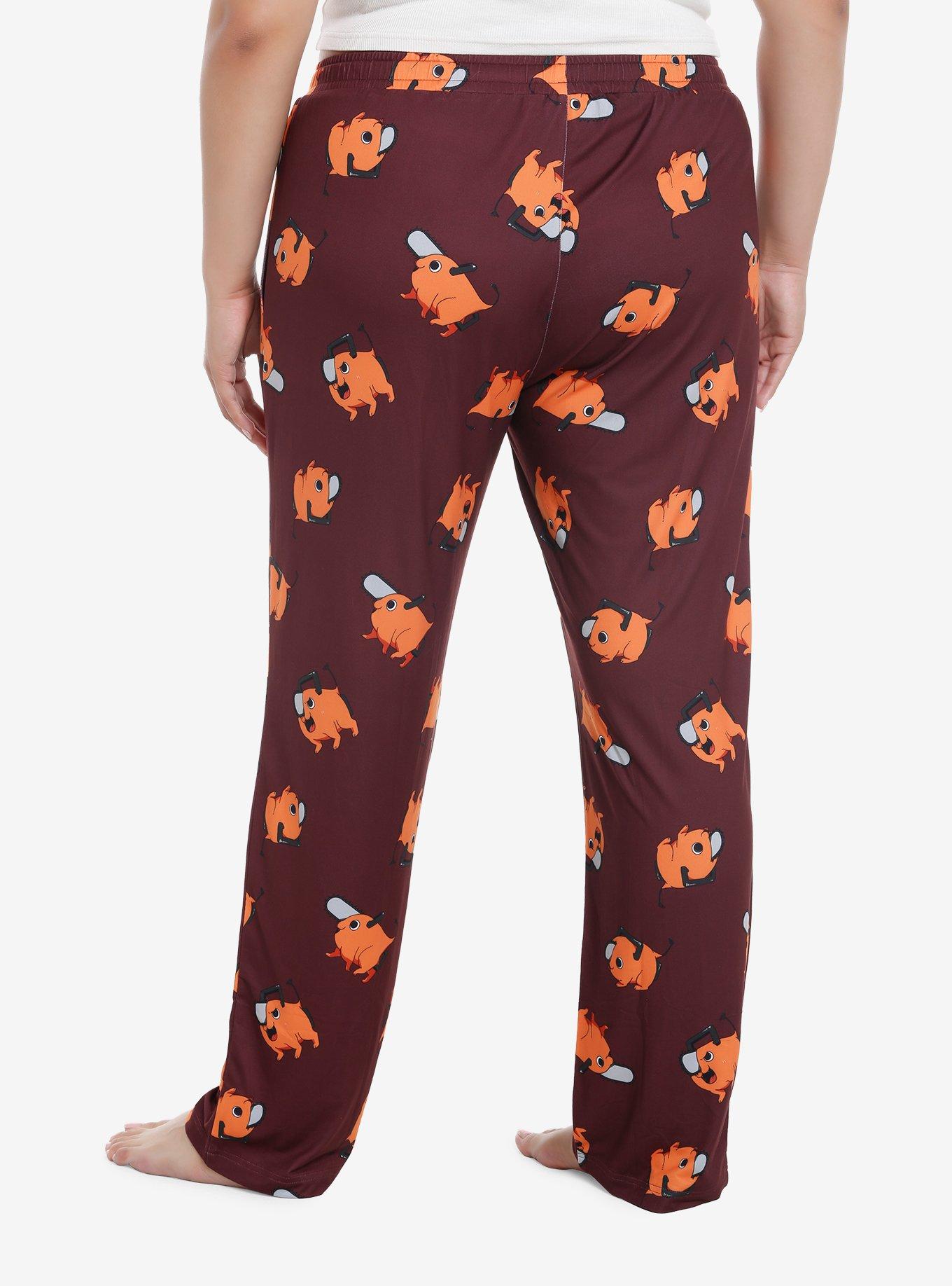 Chainsaw Man Pochita Pajama Pants Plus Size, , hi-res