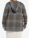 Her Universe Outlander Plaid Hooded Cardigan Plus Size Her Universe Exclusive, MULTI, alternate