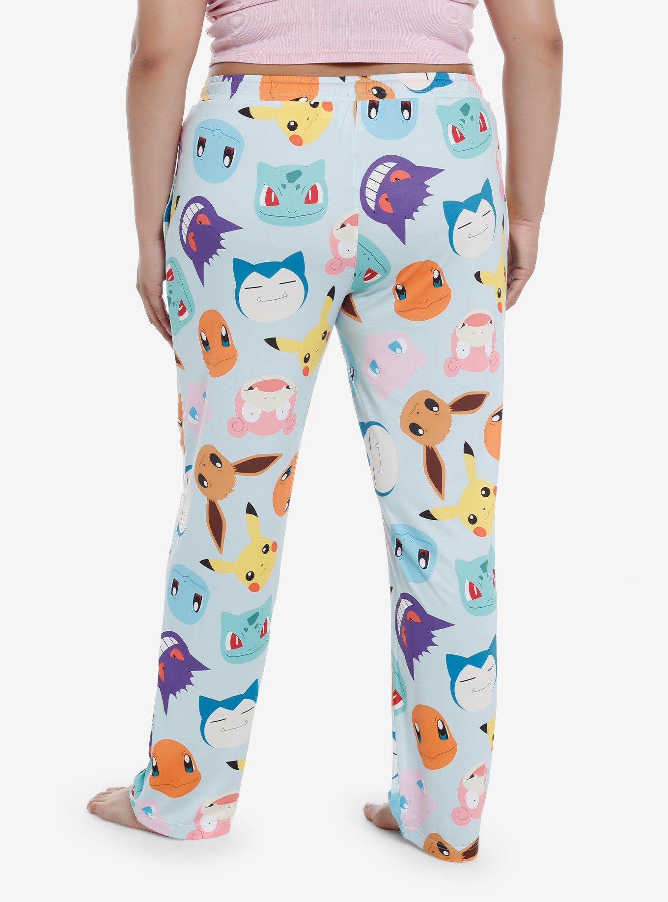 Pokemon Head Toss Pajama Pants Plus Size, MULTI, alternate