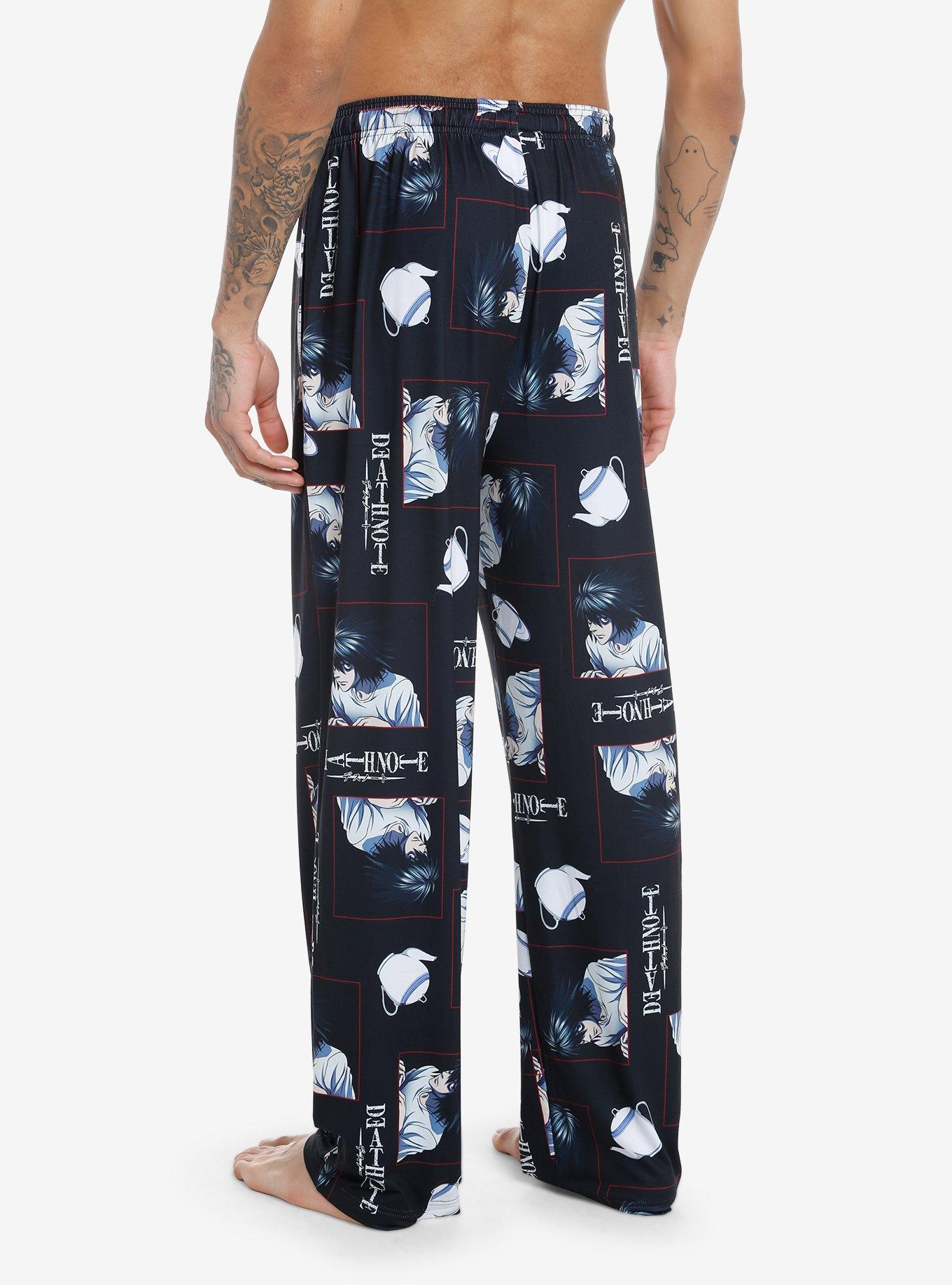 Death Note L Pajama Pants, BLACK, alternate