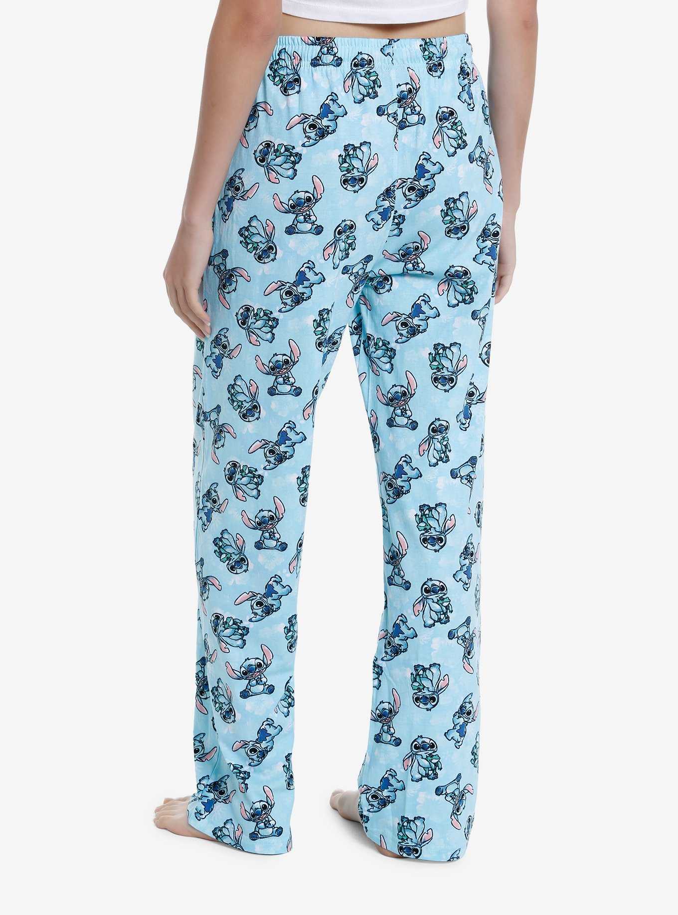 Disney Women's Lilo And Stitch Junk Food Soft Touch Cotton Plush Loungewear Pajama  Pants, Blue, X-Large : : Clothing, Shoes & Accessories