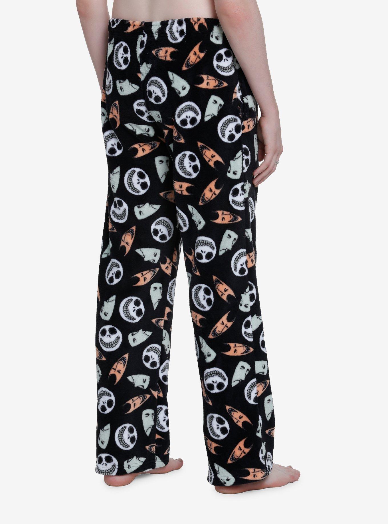 The Nightmare Before Christmas Oogie's Boys Masks Pajama Pants, BLACK, alternate