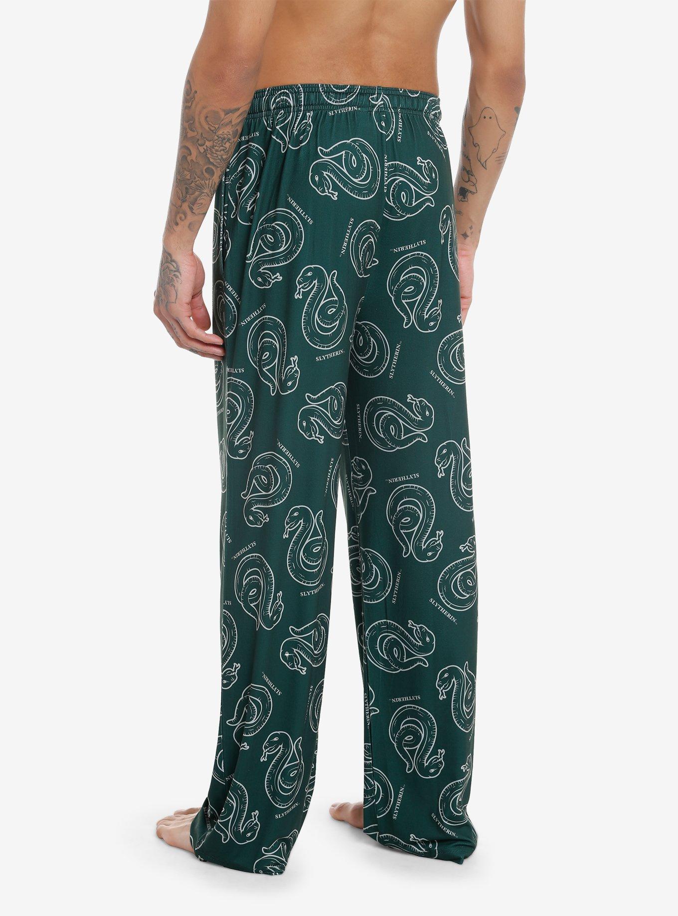Harry Potter Slytherin Pajama Pants, GREEN, alternate