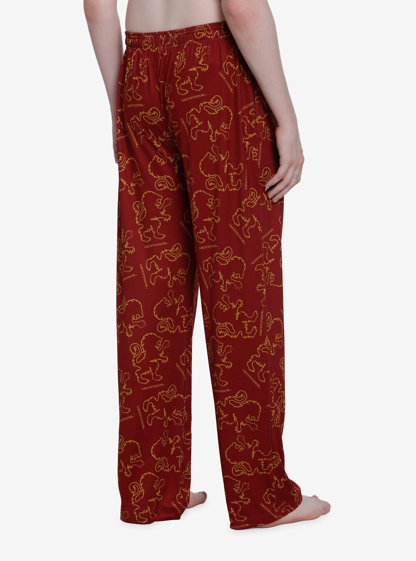 Harry Potter Gryffindor Symbol Pajama Pants, RED, alternate