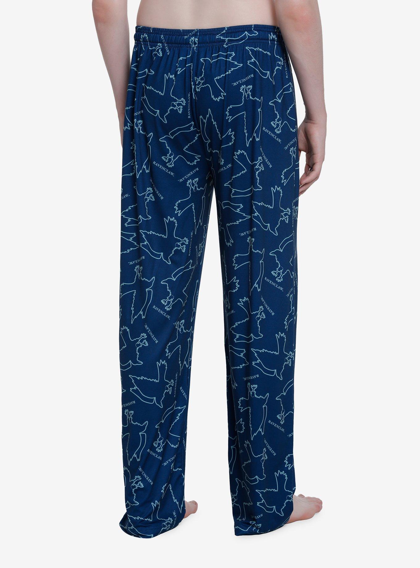 Harry Potter Ravenclaw Symbol Pajama Pants, BLUE, alternate