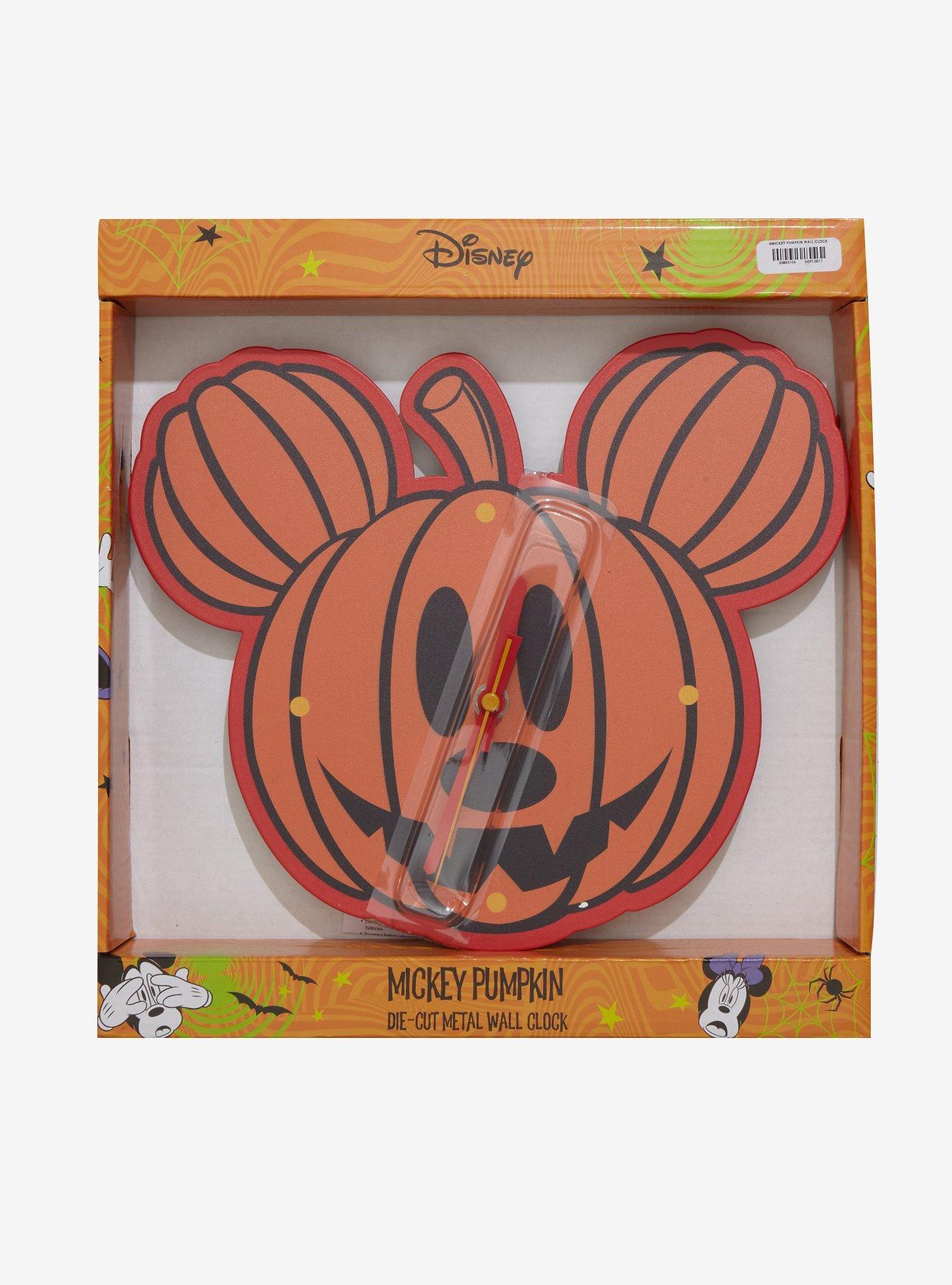 Disney Mickey Mouse Pumpkin Wall Clock, , alternate