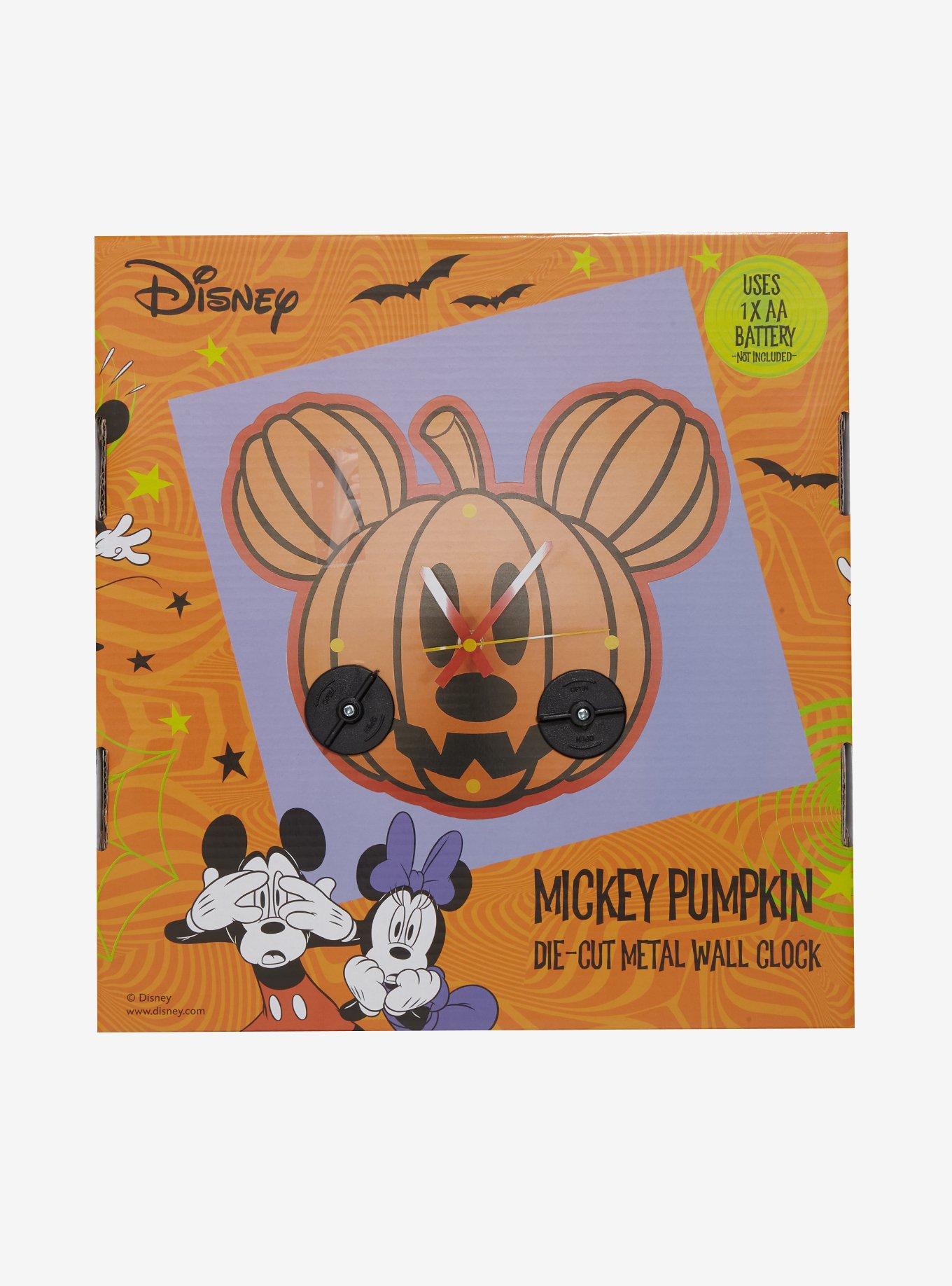 Disney Mickey Mouse Pumpkin Wall Clock, , alternate