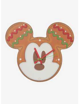 Disney Mickey Mouse Gingerbread Wall Clock, , hi-res