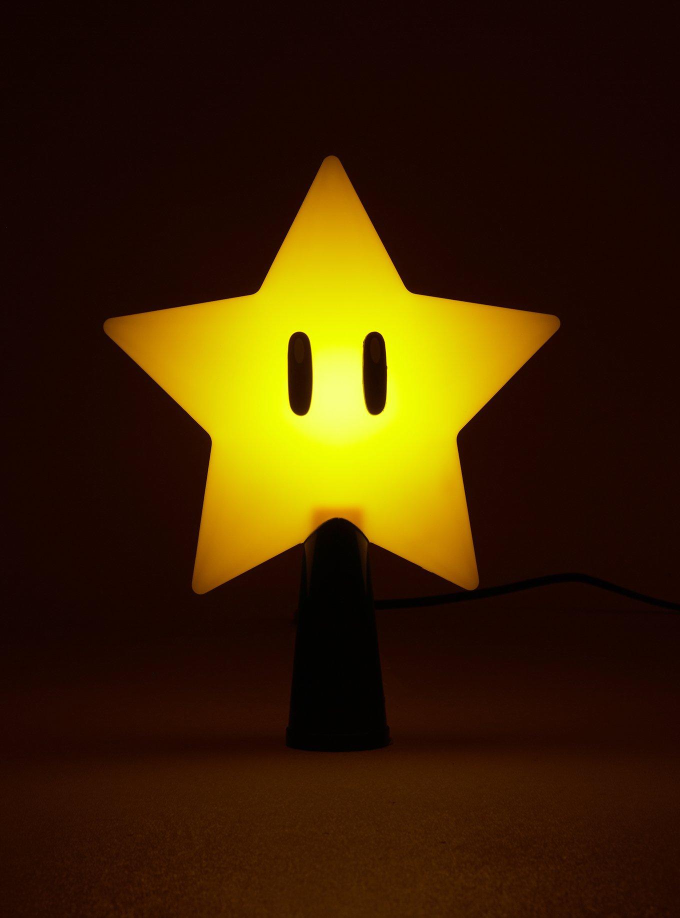 Super Mario Super Star Light-Up Tree Topper, , alternate