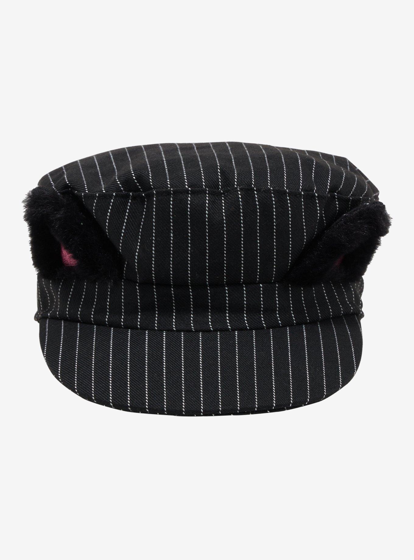Cat Ear Pinstripe Conductor Hat, , alternate