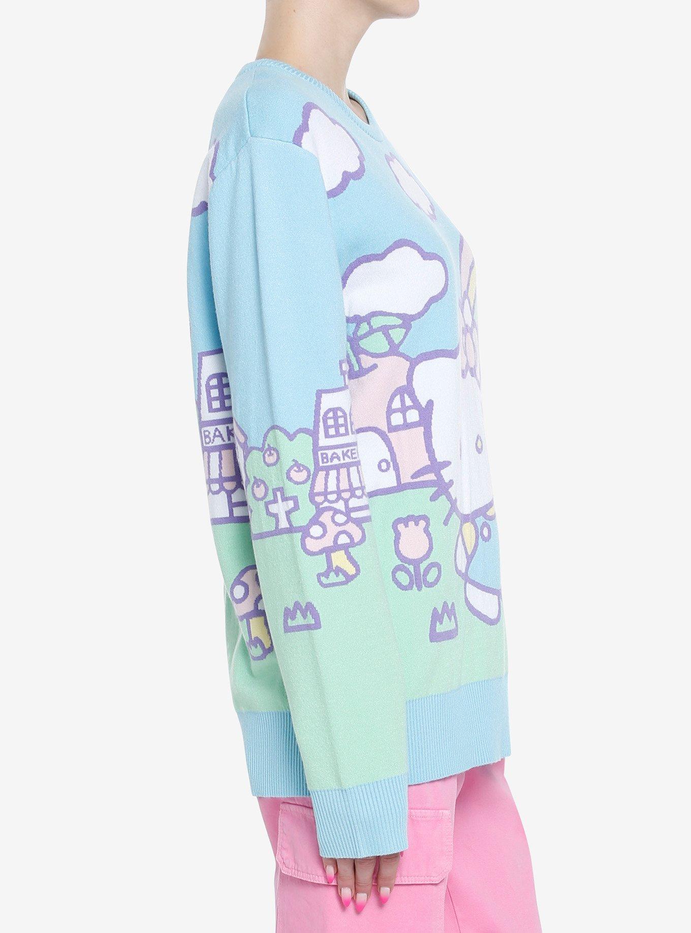 Hello Kitty Jumbo Art Pastel Girls Knit Sweater, MULTI, alternate