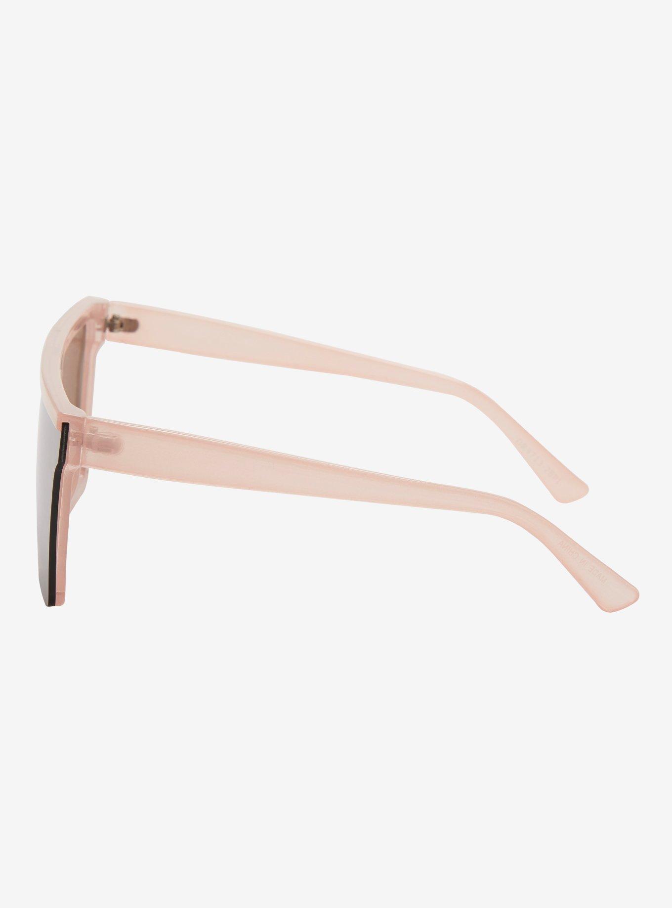 Pink Mirror Shield Sunglasses, , alternate