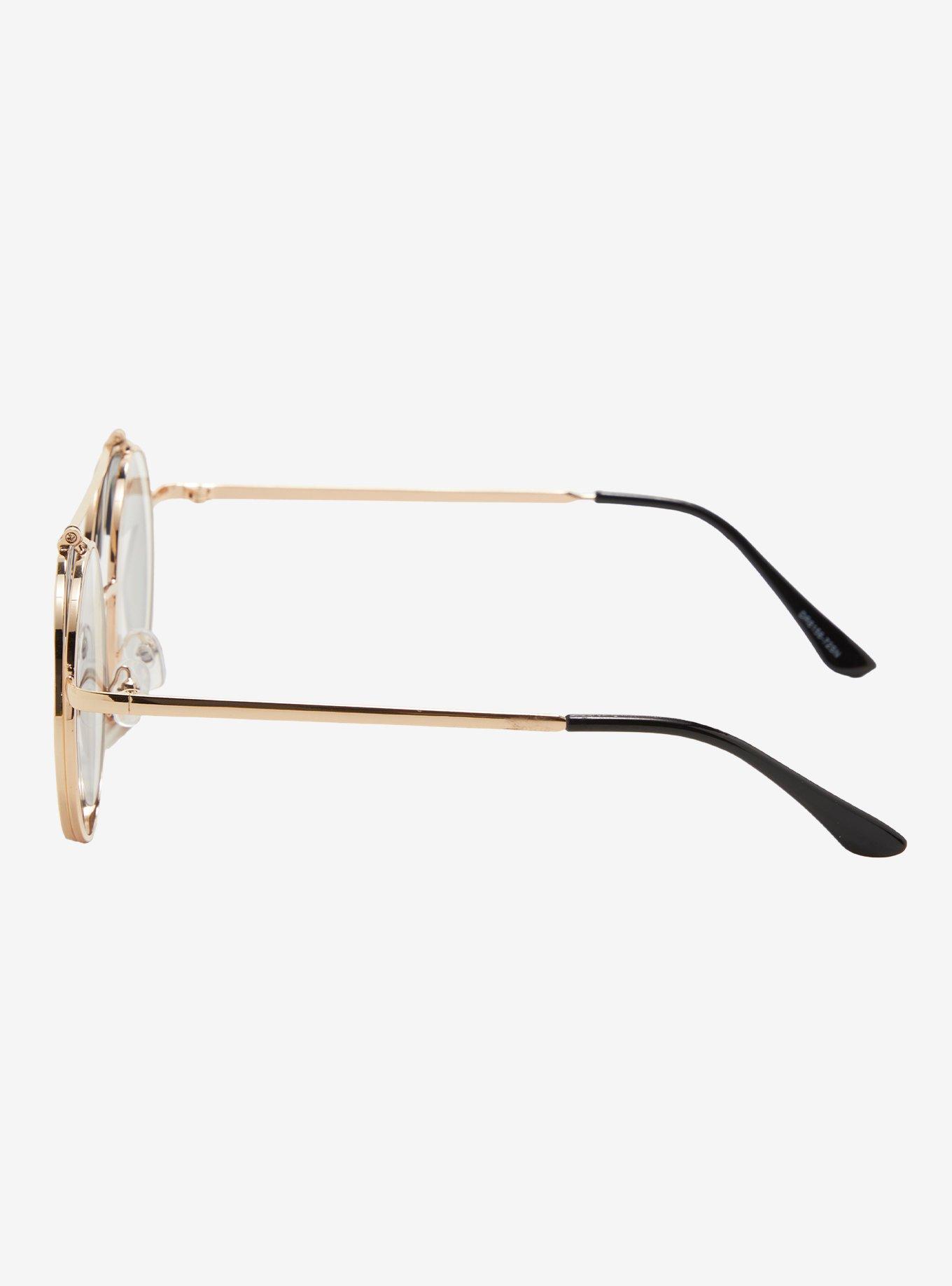 Black Star Flip Lens Sunglasses, , alternate