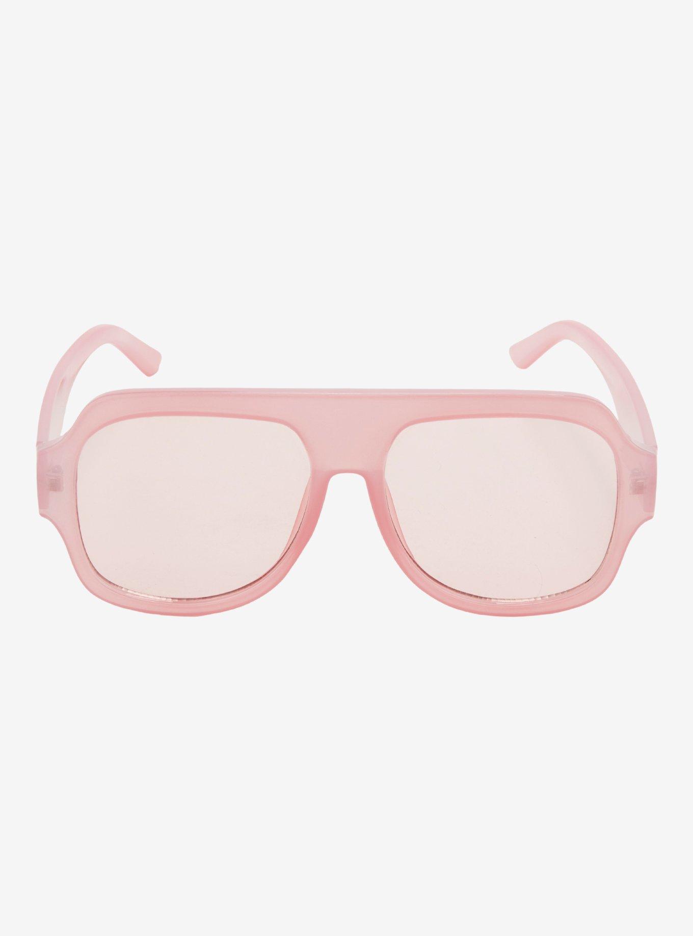 Pink Aviator Sunglasses, , alternate