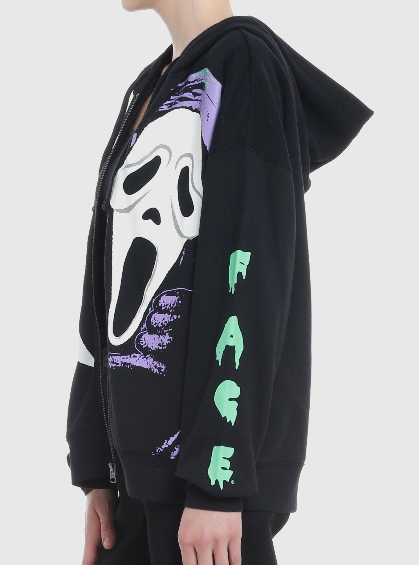 Scream Ghost Face Jumbo Graphic Girls Hoodie, MULTI, alternate