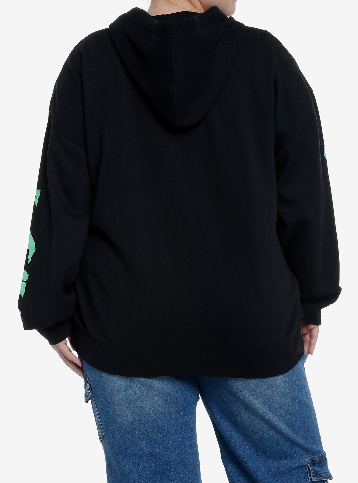 Scream Ghost Face Jumbo Graphic Girls Hoodie Plus Size, MULTI, alternate