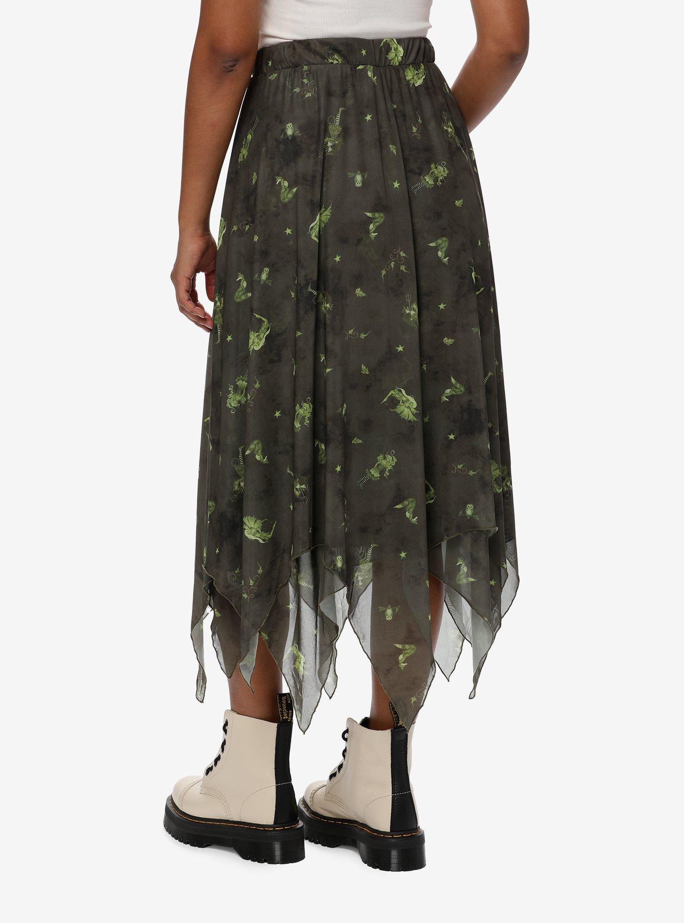 Forest Fairy Hanky Hem Midi Skirt By Amy Brown, MULTI, alternate
