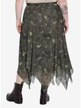 Forest Fairy Hanky Hem Midi Skirt Plus Size By Amy Brown, MULTI, alternate