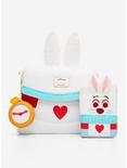 Loungefly Disney Alice In Wonderland White Rabbit Figural Fuzzy Crossbody Bag, , alternate