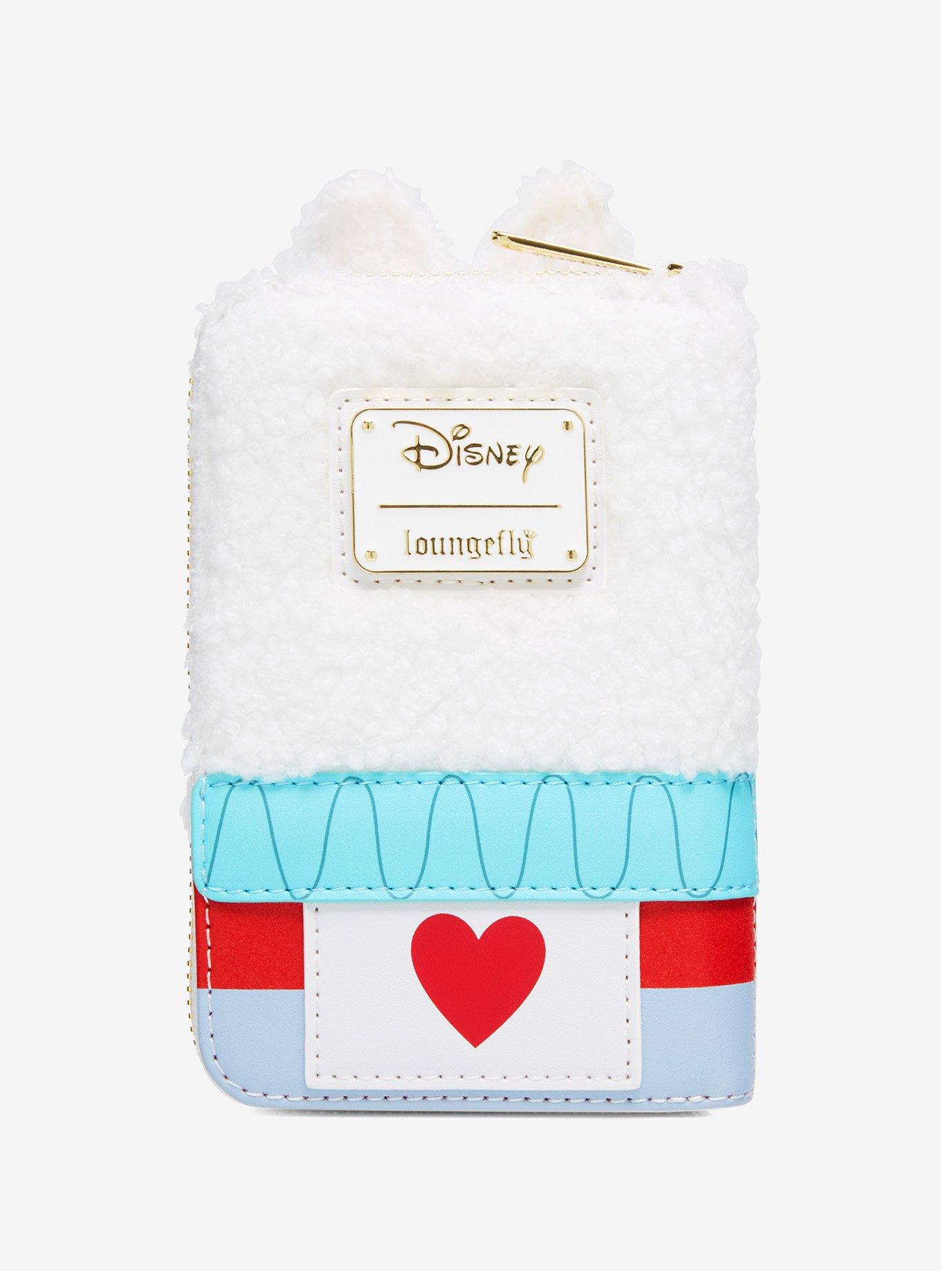 Loungefly Disney Alice In Wonderland White Rabbit Figural Fuzzy Zip Wallet, , alternate