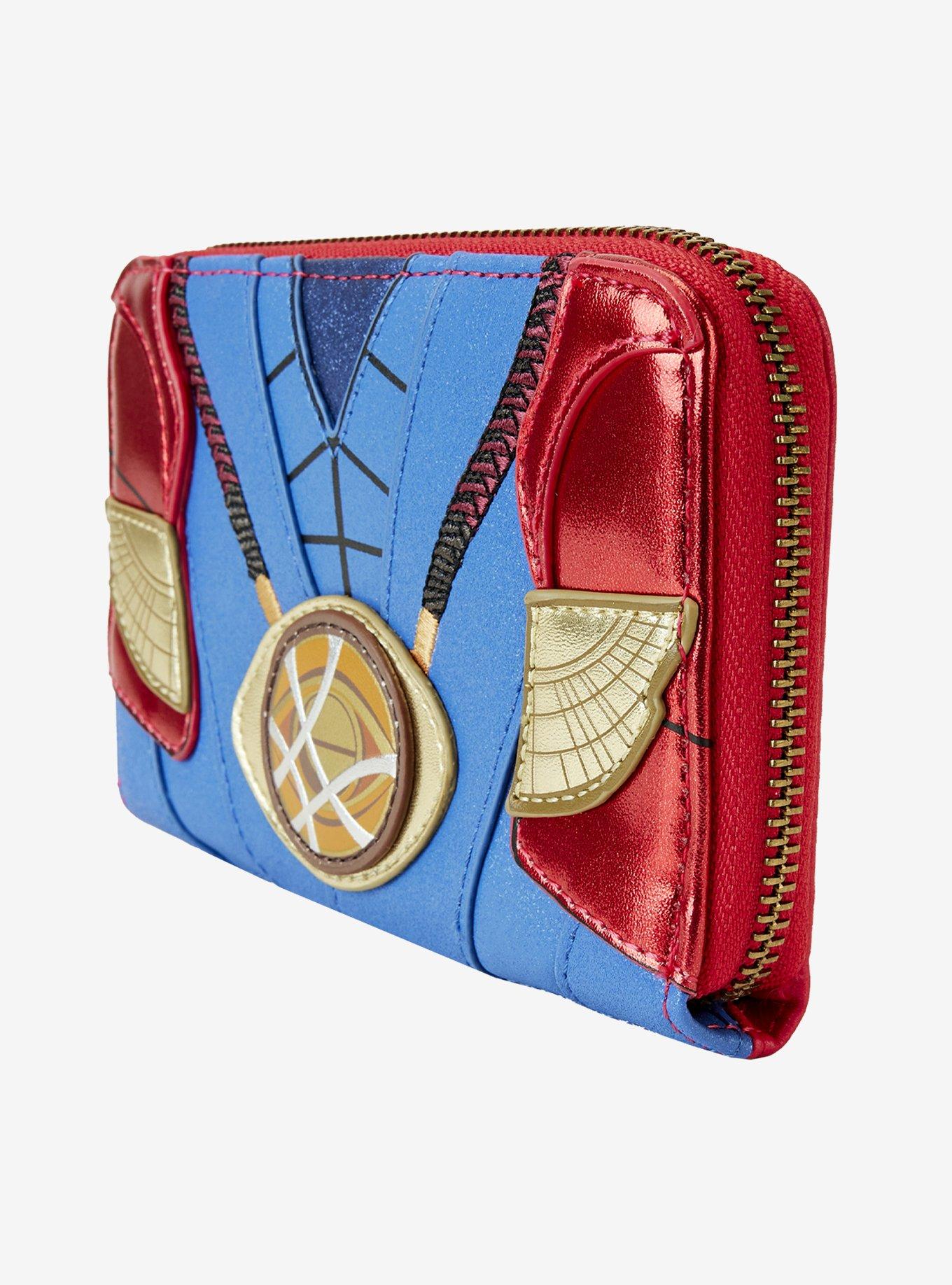 Loungefly Marvel Dr. Strange Metallic Suit Zipper Wallet, , hi-res