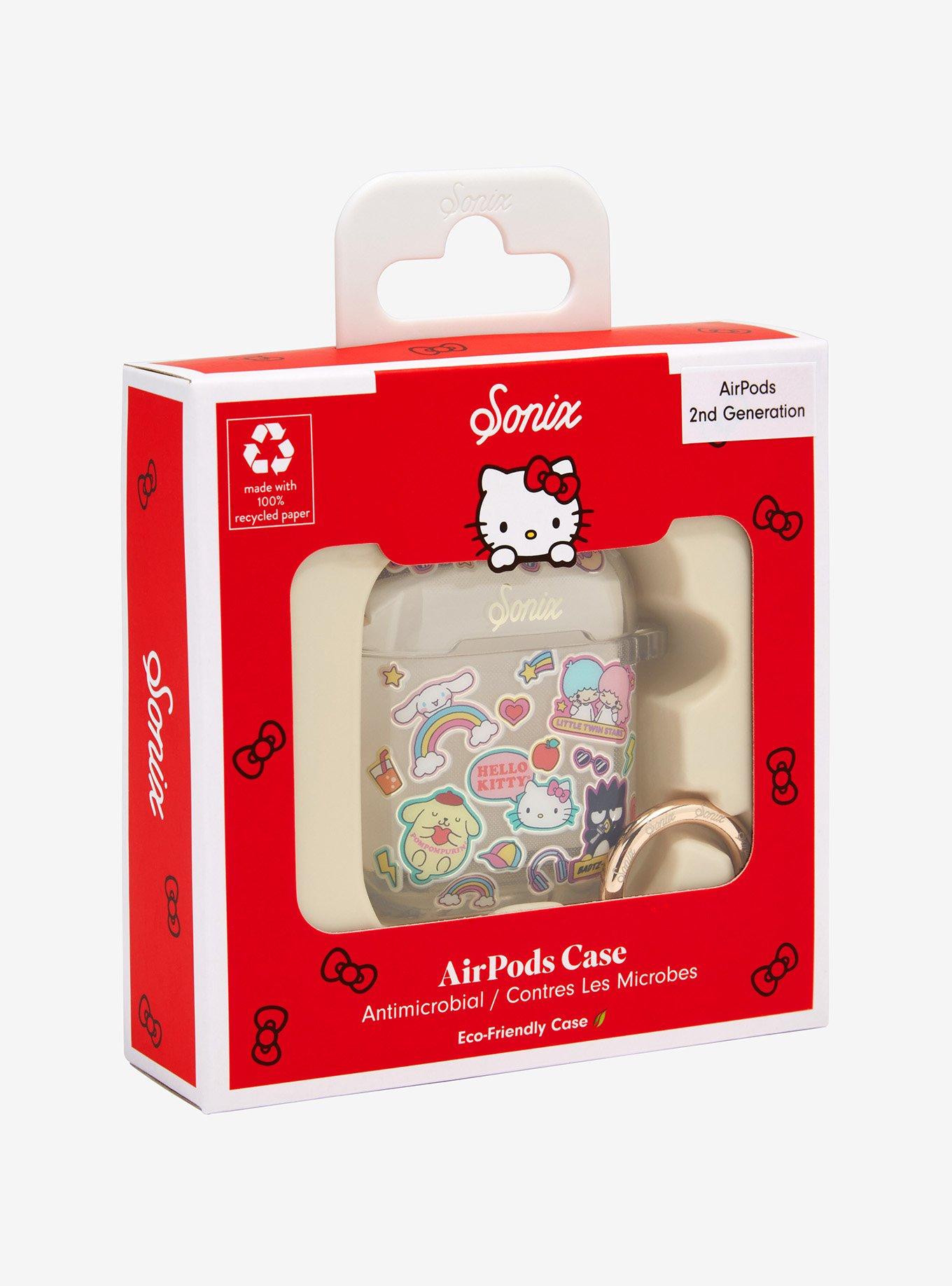 Sanrio Hello Kitty & Friends Sticker Allover Print Wireless Earbuds Case, , alternate