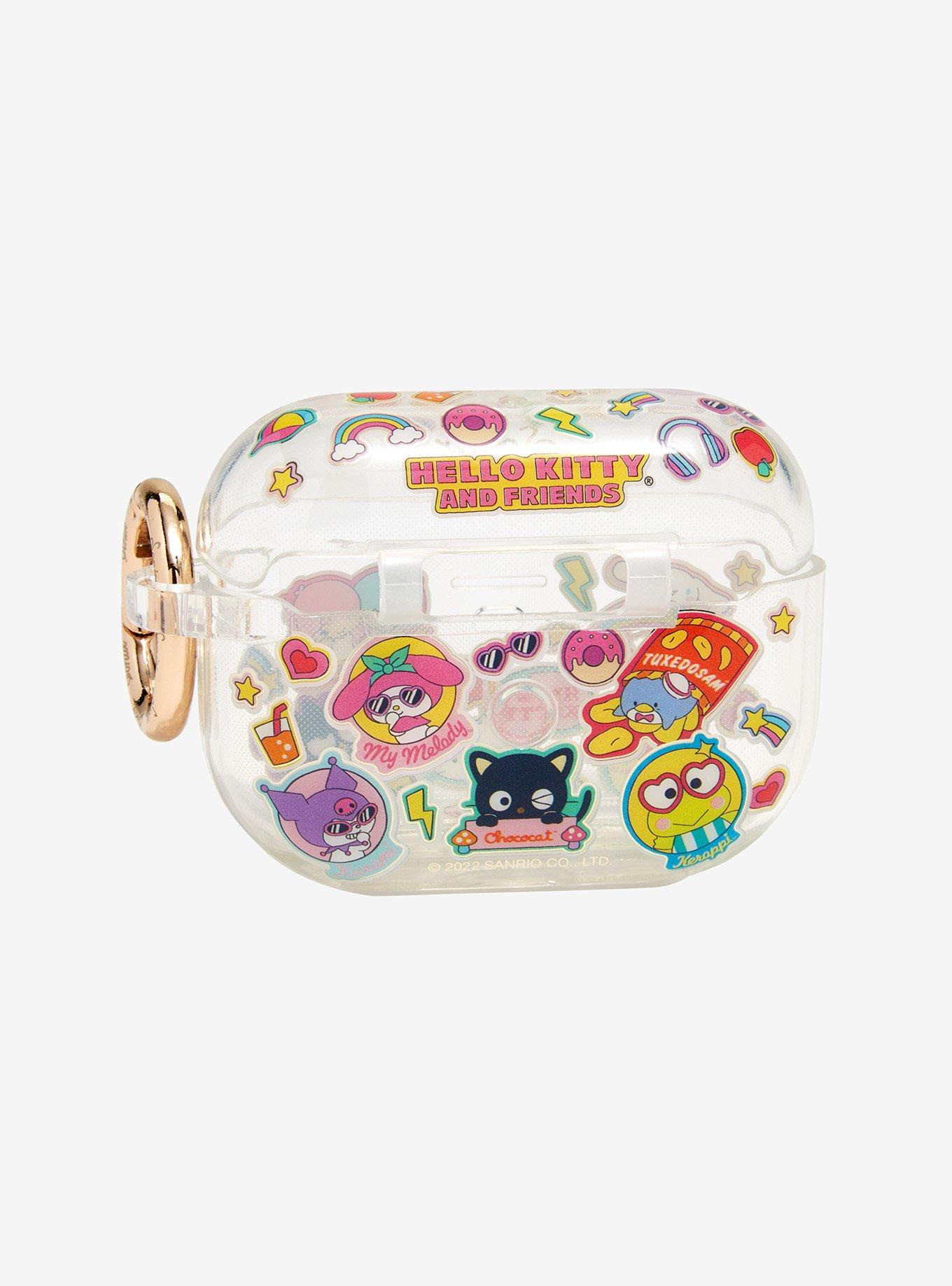 Sanrio Hello Kitty & Friends Sticker Allover Print Pro Wireless Earbuds Case, , alternate